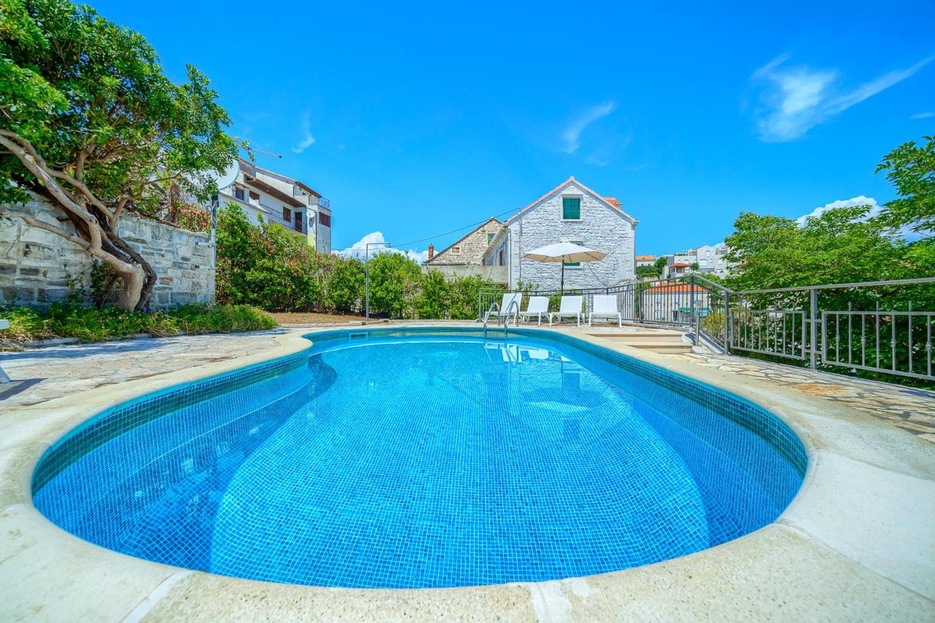 Villa Bonaca Perfect Location For A Holiday With Friends Or Family, Heated Pool Sumartin Exterior photo